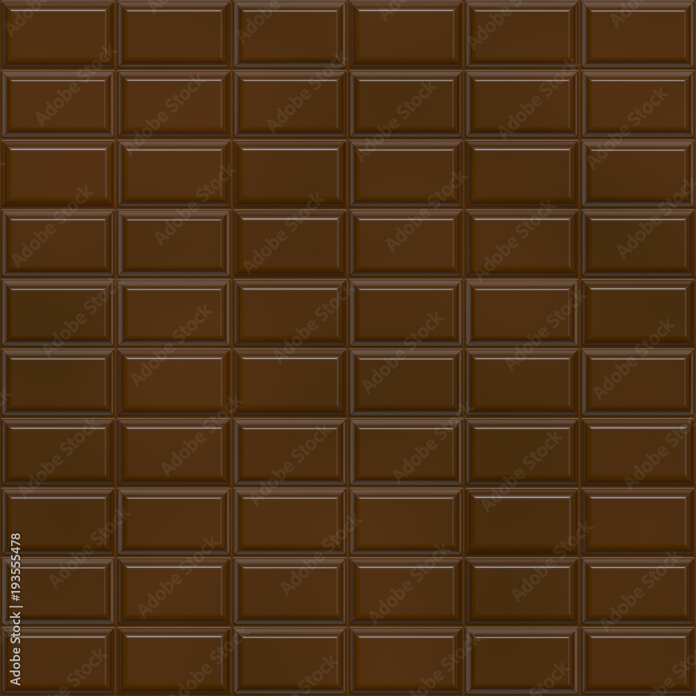 3D milk chocolate bar seamless background 3D milk chocolate bar seamless background