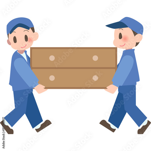 たんすを運ぶ業者