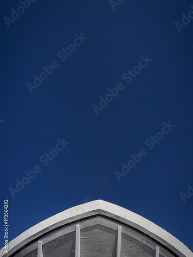 abstract architecture in blue sky