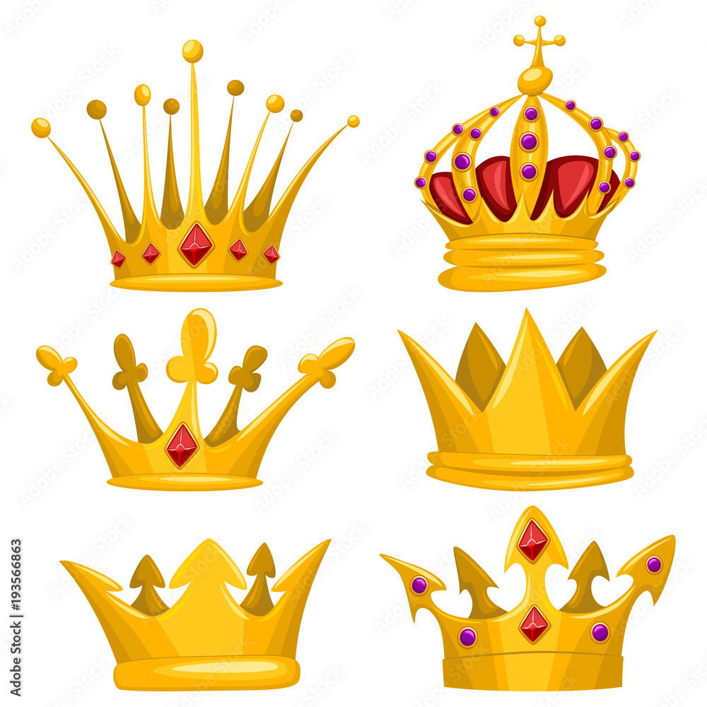 King And Queen Crowns Cartoon