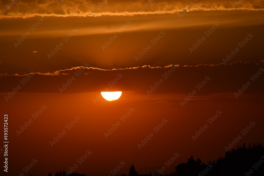 sunset with cloudy sky sunset with cloudy sky