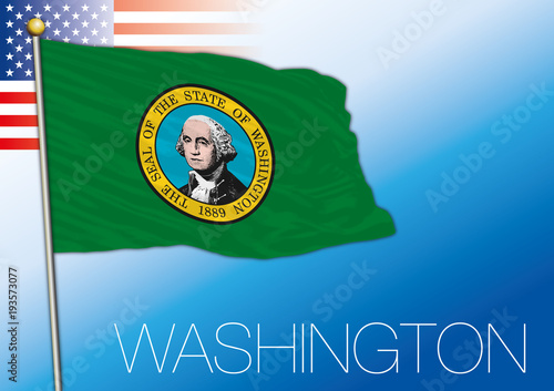 Washington federal state flag, United States