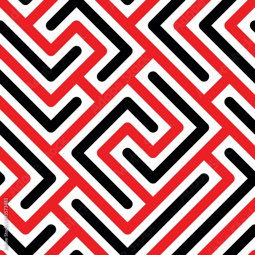 Seamless pattern with geometric lines