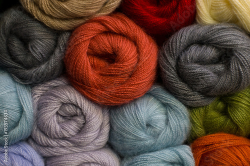 Knitting yarn for handmade winter clothes