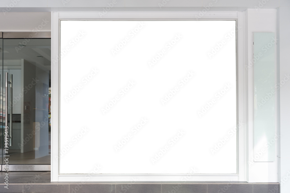 Shop Boutique Store Front with Big Window and Place for Name Shop Boutique Store Front with Big Window and Place for Name