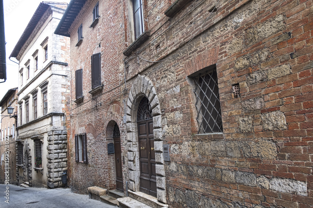 Montepulciano, Siena, Italy: historic buildings