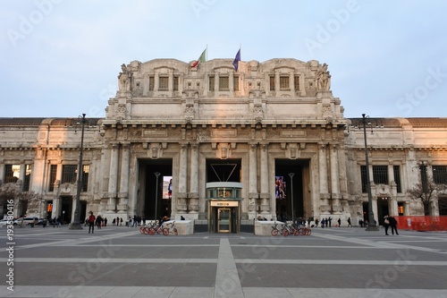 the central station in Milan, Italy
