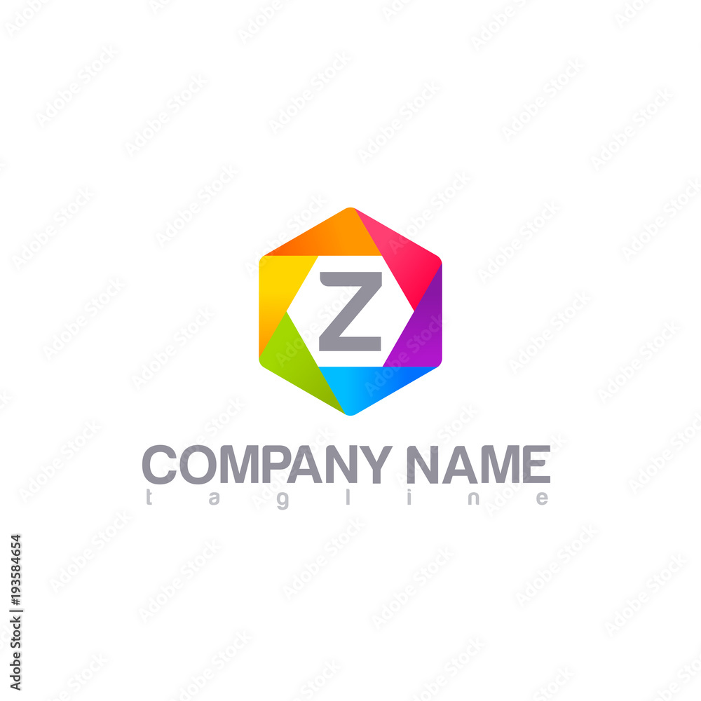 z modern letter logo template z modern letter logo template