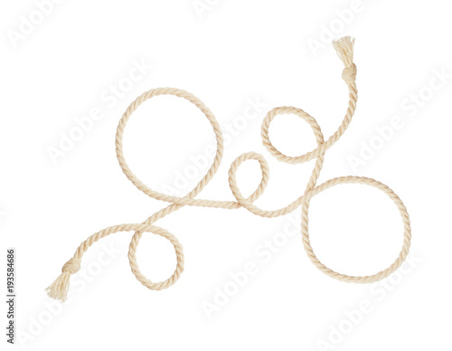 Beige cotton twisted rope