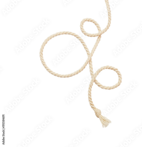Beige cotton twisted rope
