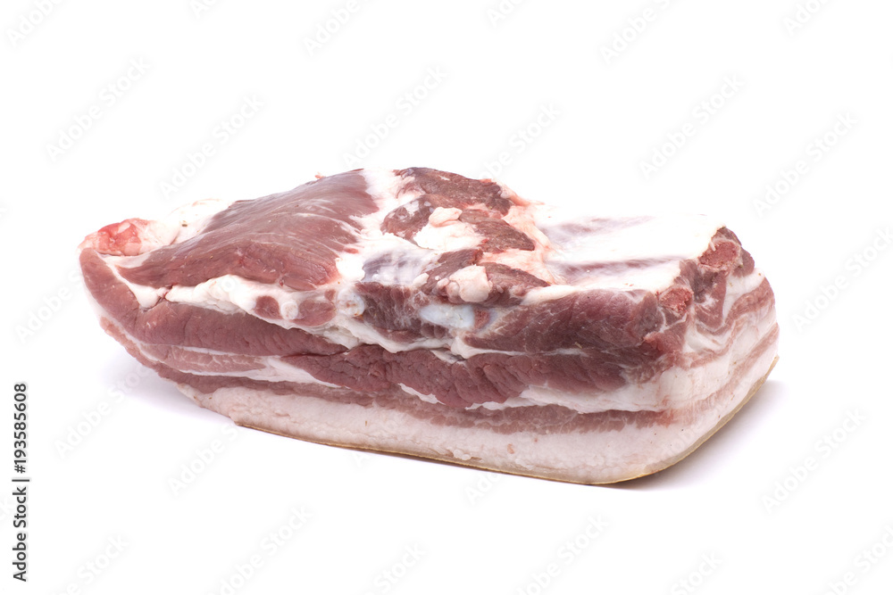 Fresh pork shoulder joint isolated on white Fresh pork shoulder joint isolated on white
