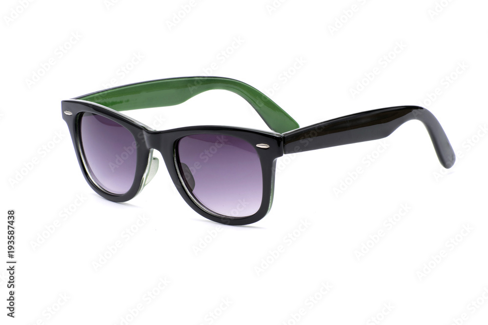 Image of a pair of retro sunglasses isolated on white Image of a pair of retro sunglasses isolated on white