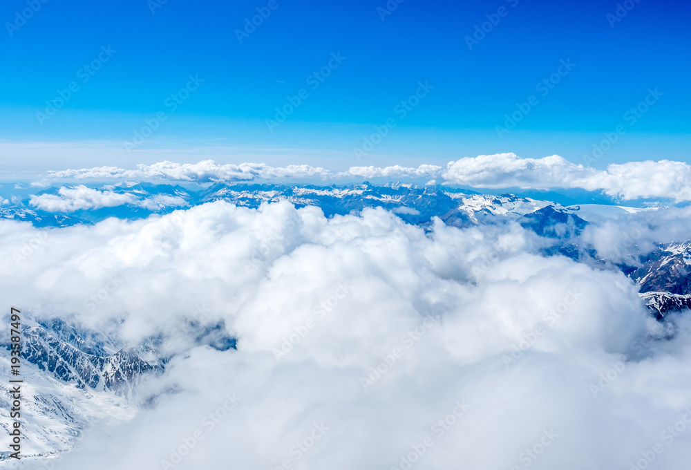 Mont Blanc mountain in France