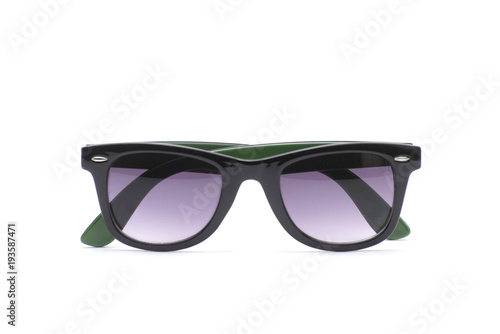 Image of a pair of retro sunglasses isolated on white