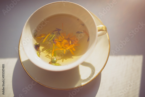 Herbal tea with dandelion