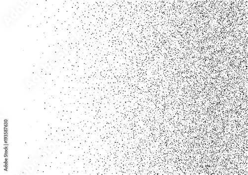 Abstract gradient halftone random dots background. A4 paper size, vector illustration, bw backdrop using halftone circle dots raster pattern texture. Vector illustration photo