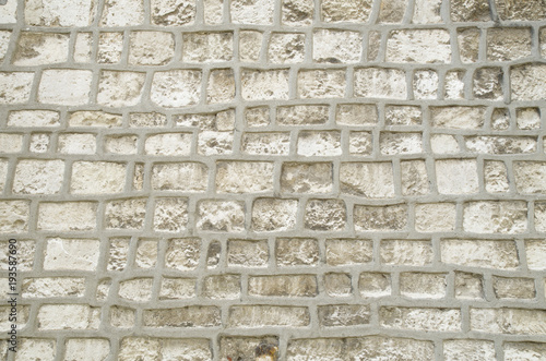 Old limestone wall closeup
