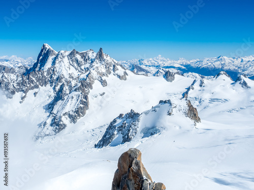 Mont Blanc mountain in France