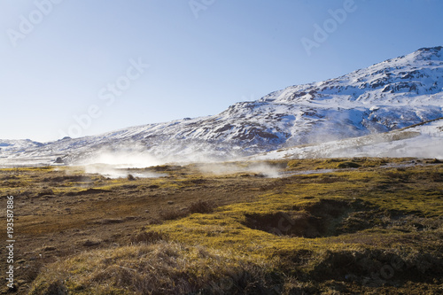 Island winter landscape