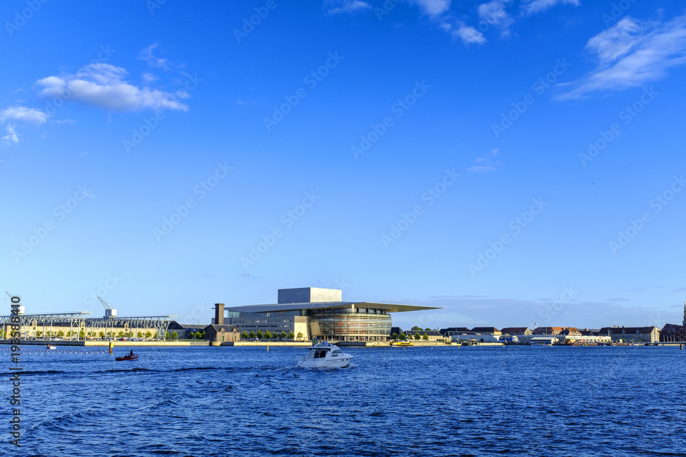 Denmark - Zealand region - Copenhagen - modern building of the Copenhagen Royal Opera House on Holmen