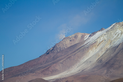 Ollague Volcano errupting in Southern Bolivia