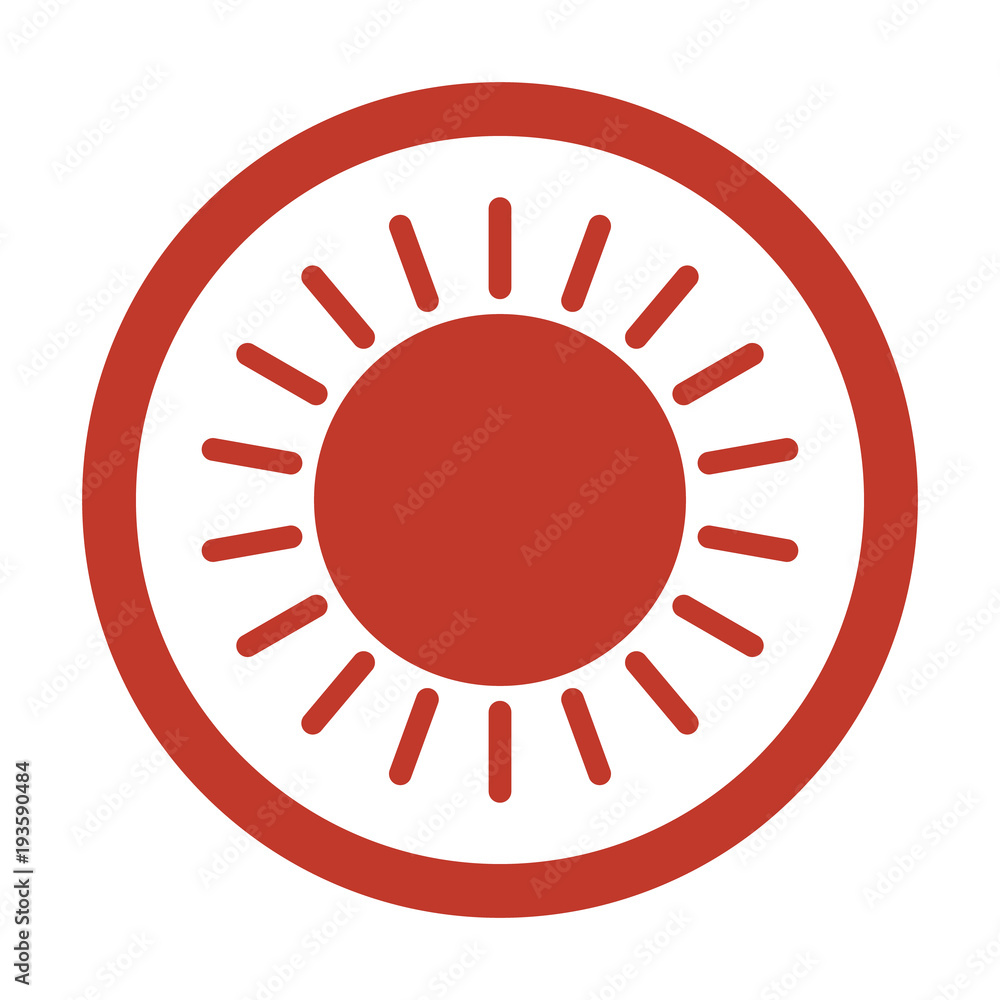 Sun vector icon on white background. Sun vector icon on white background.