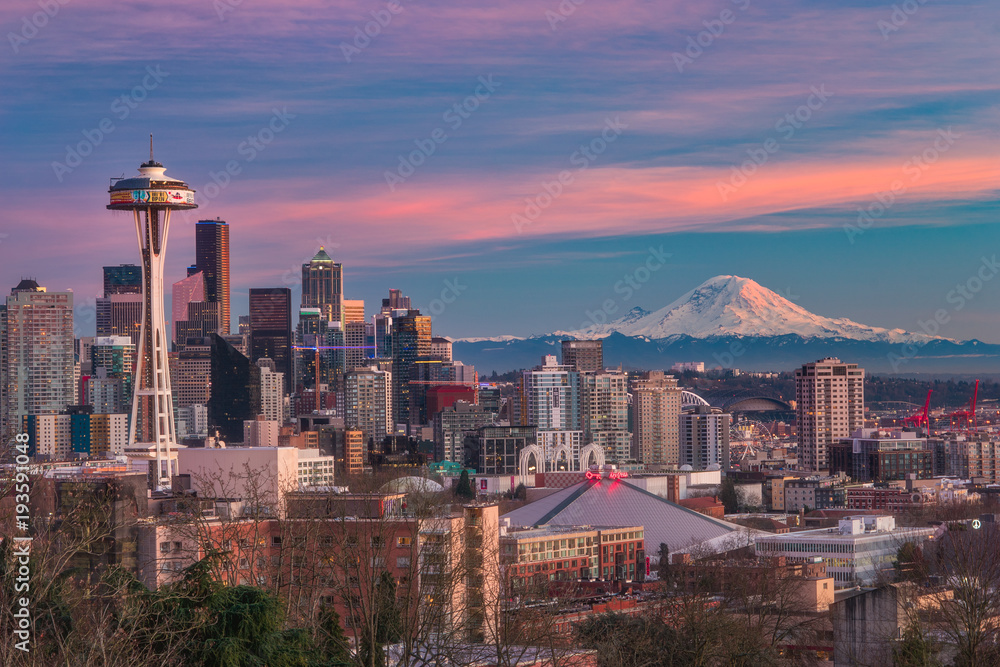 Naklejka premium The Seattle Skyline
