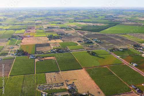 Australia, NSW, Agriculture, aerial view photo