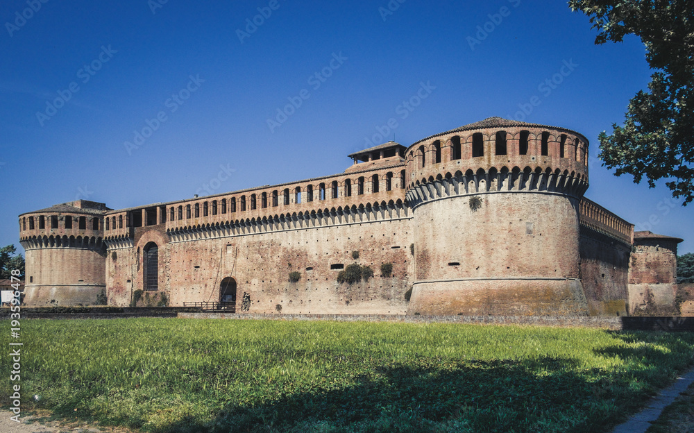 Imola. The medieval Rocca Sforzesca. Bologna province. Italy
