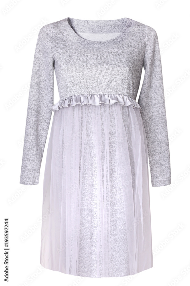 Fashion tule dress isolated on white. Fashion tule dress isolated on white.