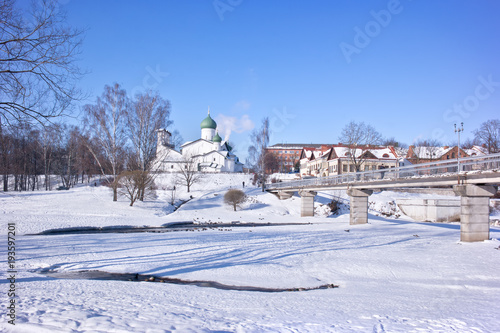 The city of Pskov, Pskova river