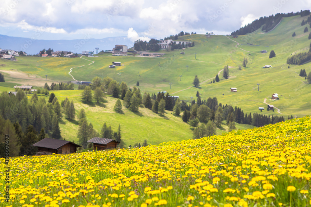 Obraz premium Sciliar in the clouds, South Tyrol, Italy