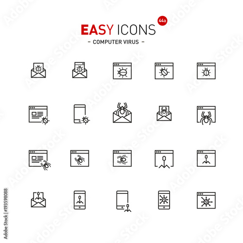 Easy icons 44a Computer virus