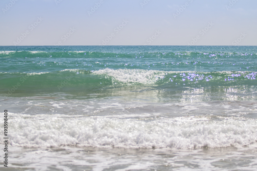 Blue sea on sunny day Blue sea on sunny day