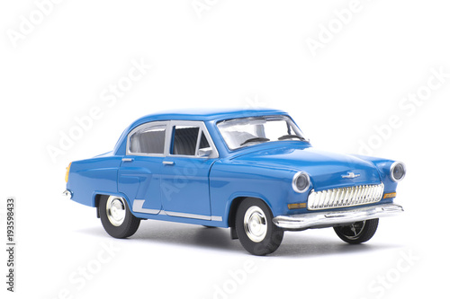 model antique car, isolated on a white background