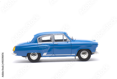 model antique car, isolated on a white background