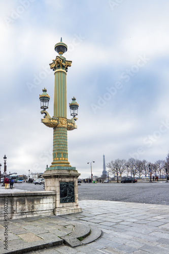 Parisian stylish street light on a cloudy day © Magdalena Juillard