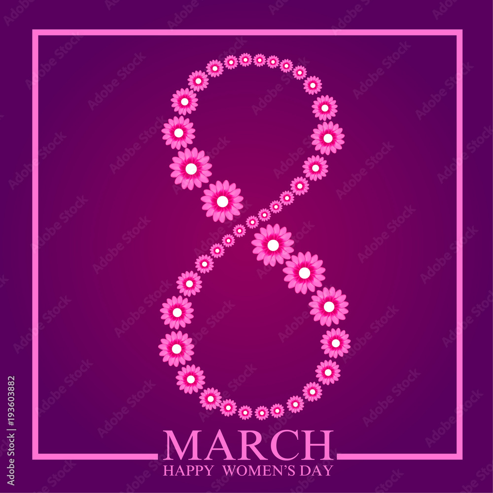8 March Womans Day background