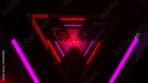 Magic triangle, endless tunnel, vj loop