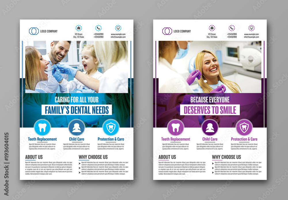 dental flyer layouts