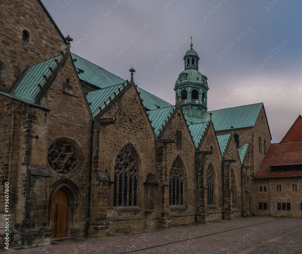 The Hildesheim Cathedral against sky, Germany