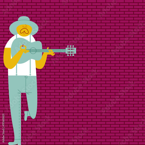 THE BLUESMAN SINGING IN A ALLEY.
Serie of funny illustrations with cool musicians and instruments.