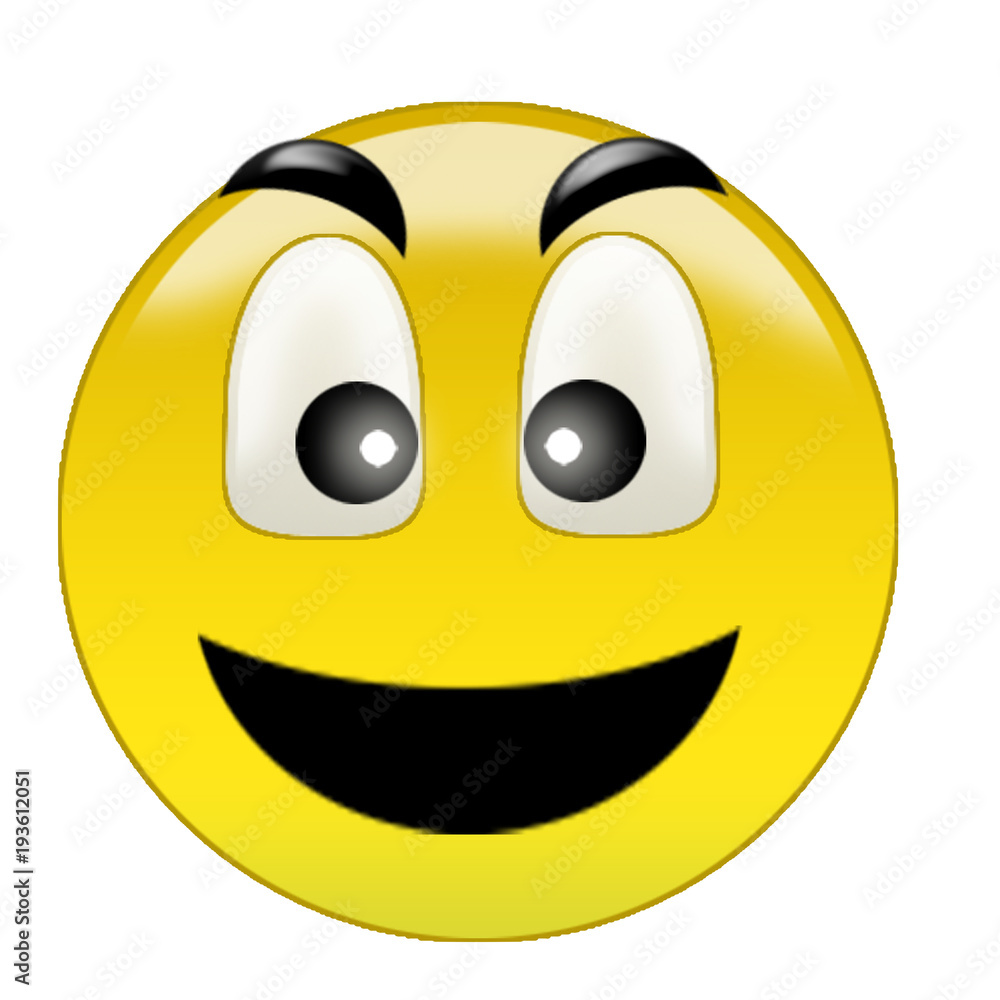 Fototapeta premium Illustration of yellow surround Smail