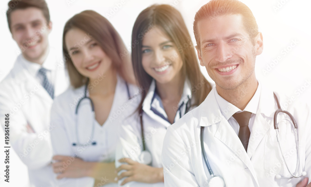 Team of doctors and nurses as colleagues in hospital Team of doctors and nurses as colleagues in hospital