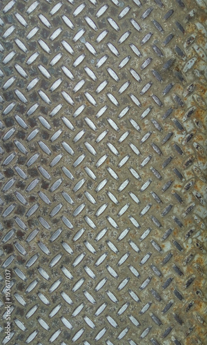 Texture of an iron plate on...