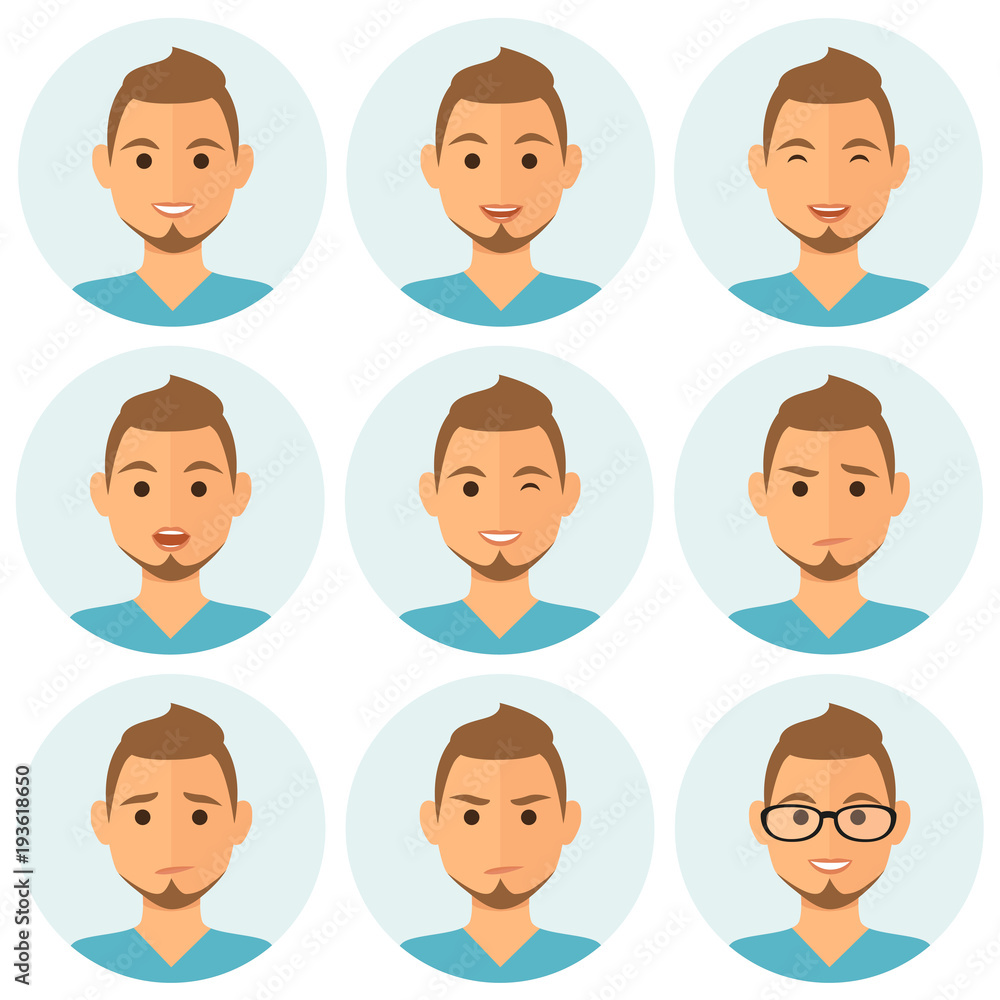 Businessman expresions avatars Businessman expresions avatars