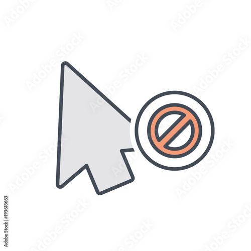Arrow click cursor disable mouse pointer icon