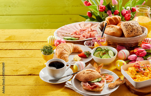 Easter buffet breakfast or brunch