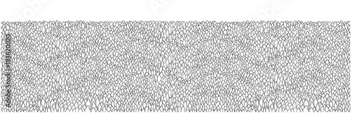 Abstract wide illustration background of large crowd of people in black and white