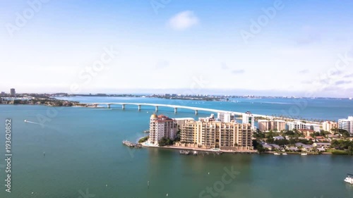 Florida coastal bridge downtown sarasota hyperlapse